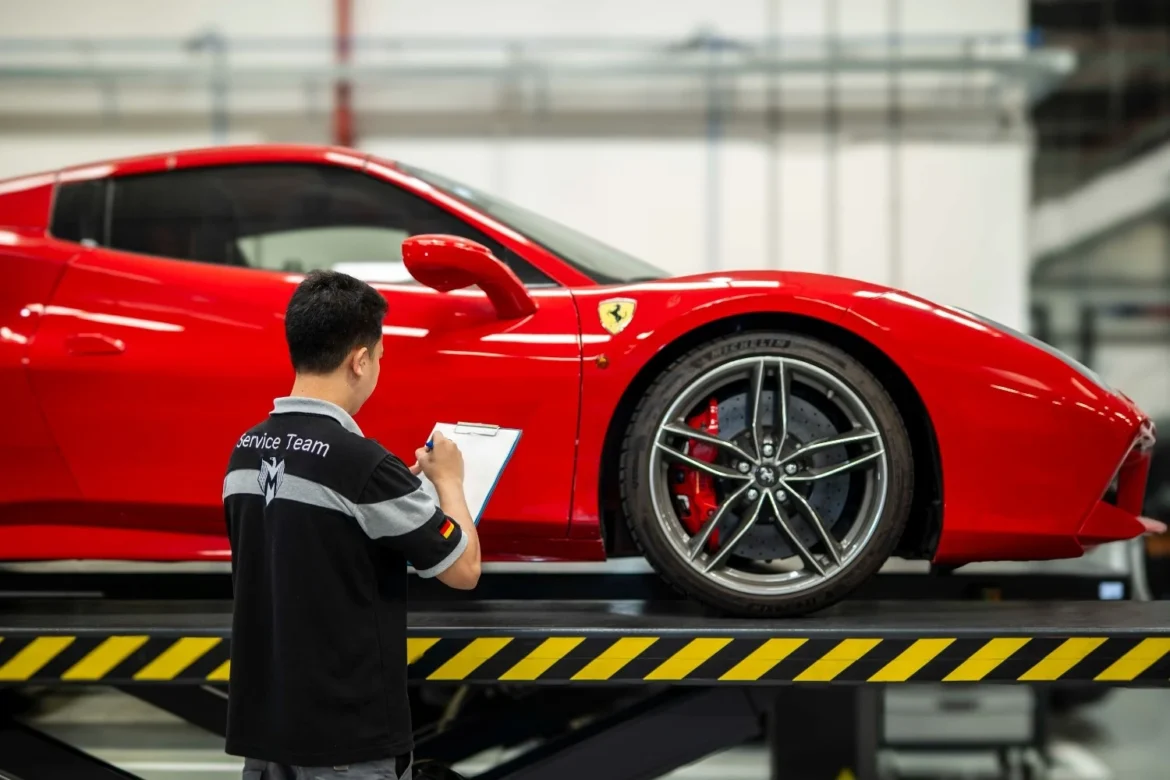 Ferrari repair shop in Arlington